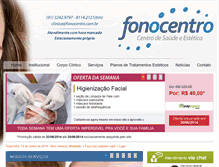 Tablet Screenshot of fonocentro.com.br